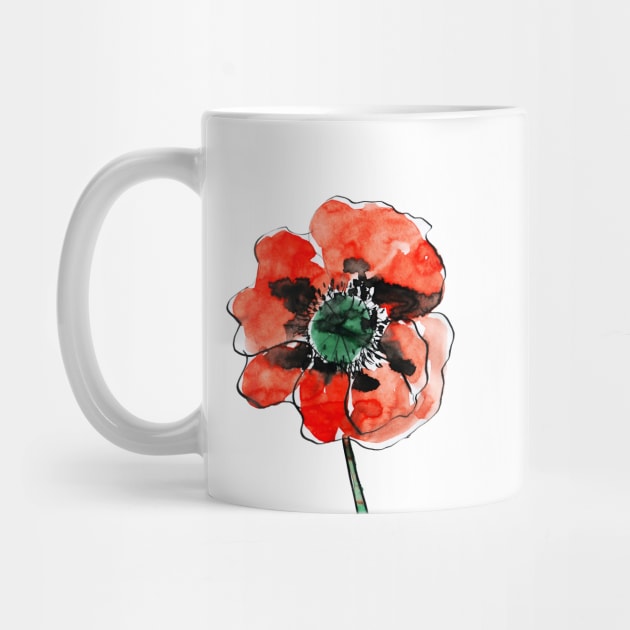 Poppy flower by Elsiebat